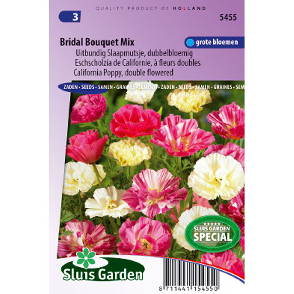 Pavot de californie 'bridal bouquet mix' le sachet de 200 graines environ (0,3g)