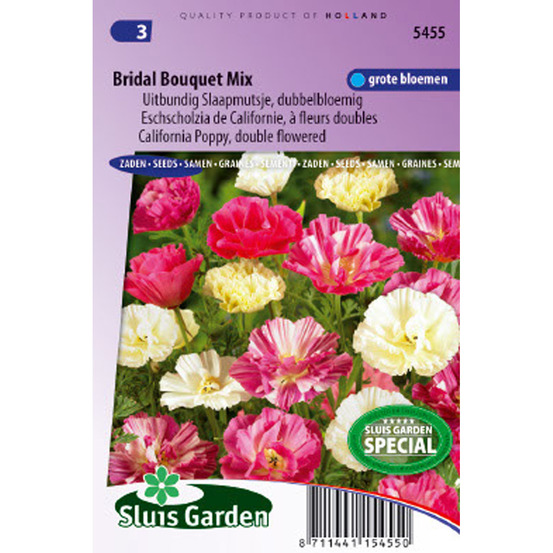 Pavot de californie 'bridal bouquet mix' le sachet de 200 graines environ (0,3g)