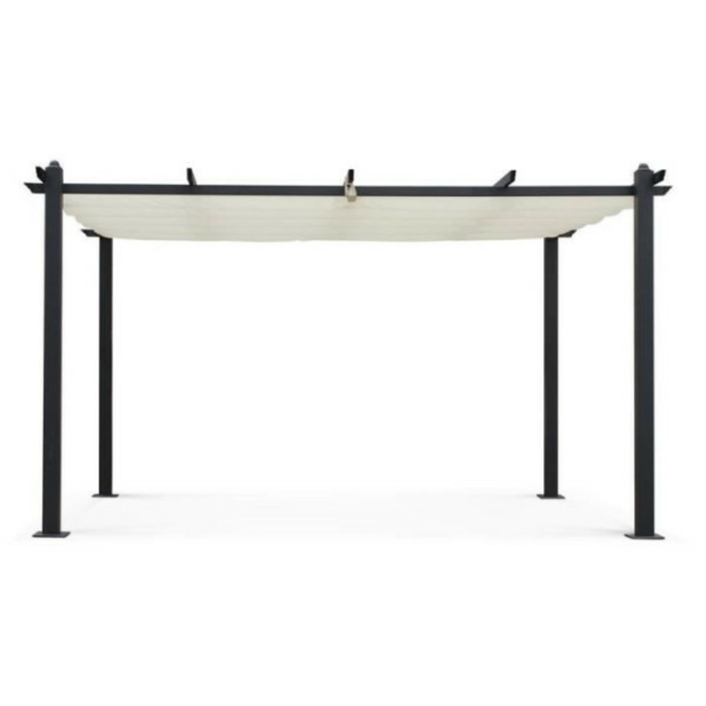 Pergola en aluminium cordoba - ecru - 4 x 3 m