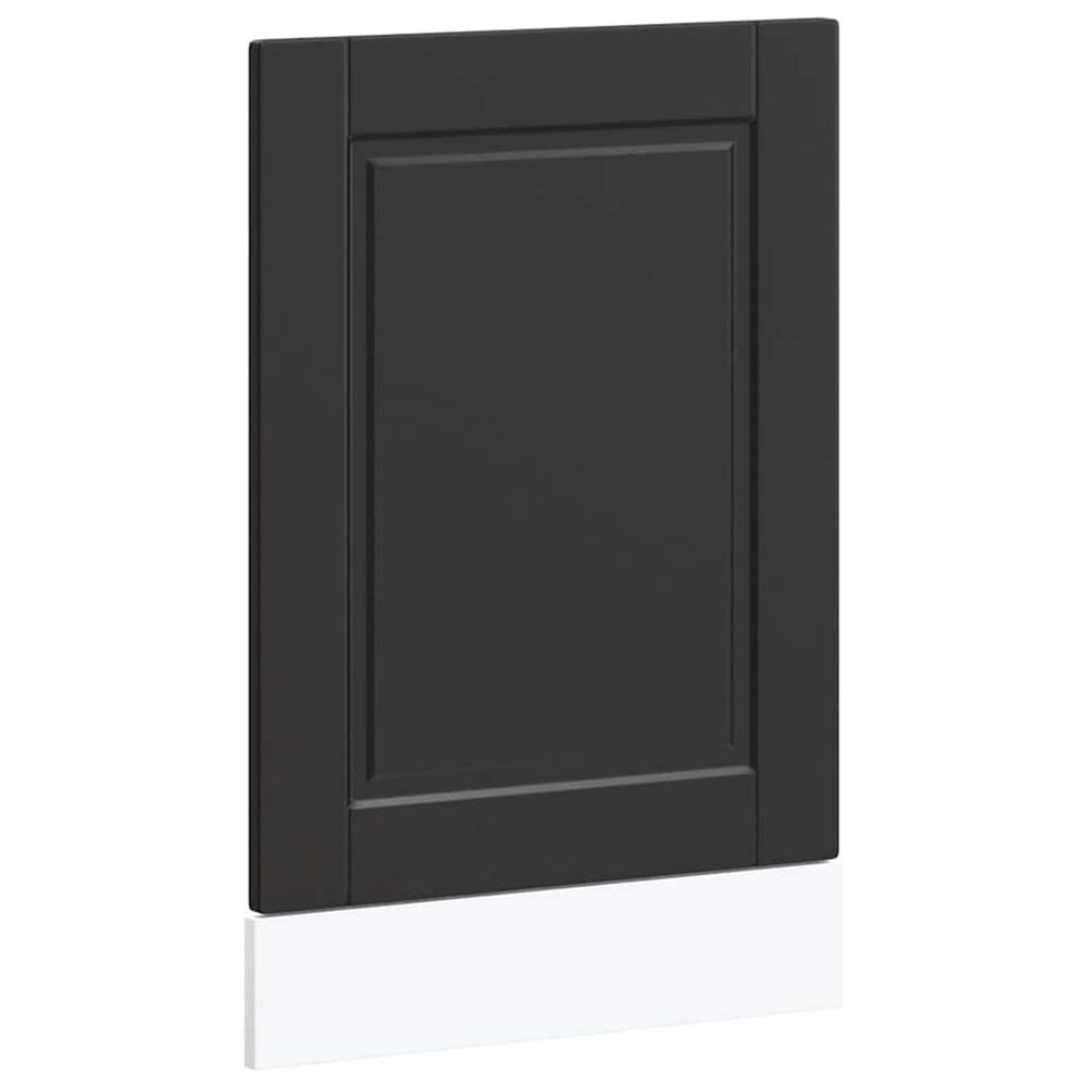 Panneau de lave-vaisselle porto noir 45x1,5x57 cm