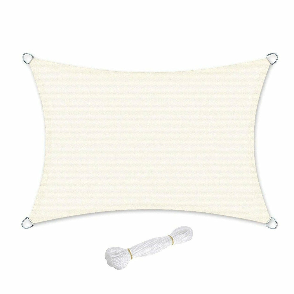 Voile d'ombrage en hdpe protection solaire protection anti uv perméable à l'air pour le jardin le balcon respirant perméable