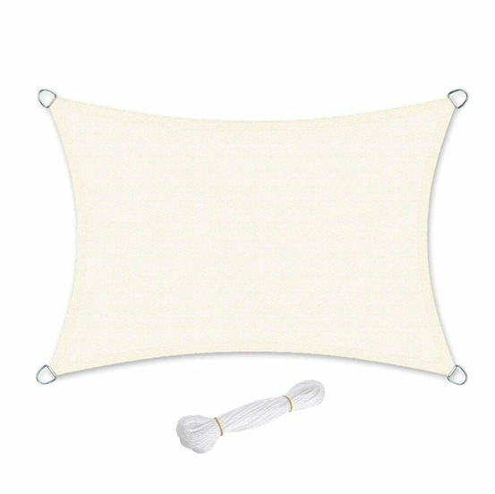 Voile d'ombrage en hdpe protection solaire protection anti uv perméable à l'air pour le jardin le balcon respirant perméable