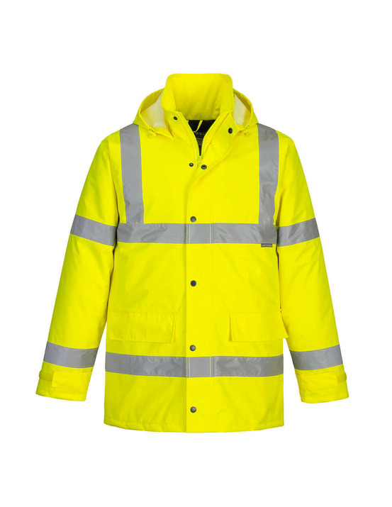 Parka hi-vis traffic couleur : jaune taille xs - portwest