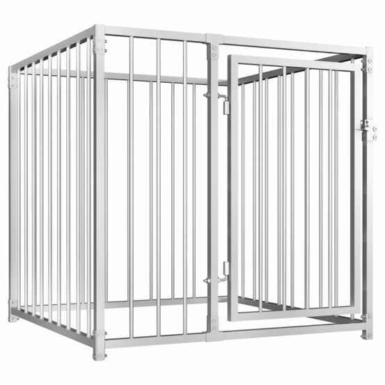 Chenil d'extérieur pour chiens 100 x 100 x 100 cm