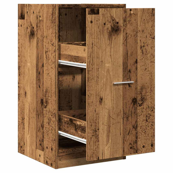 Armoire d'apothicaire vieux bois 40x41x77,5cm bois d'ingénierie