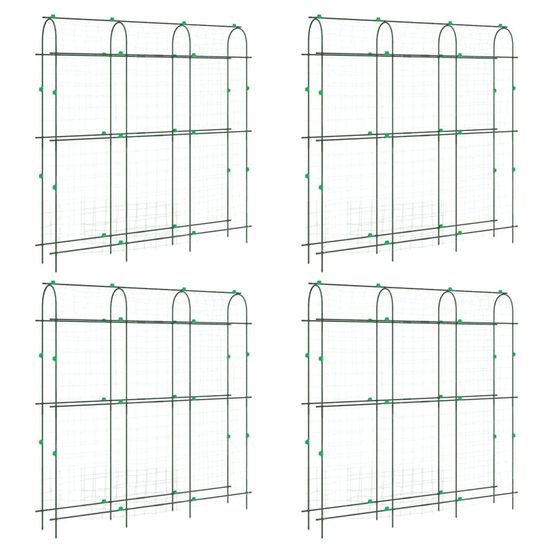 Treillis de jardin pour plantes grimpantes 4 pcs forme en u