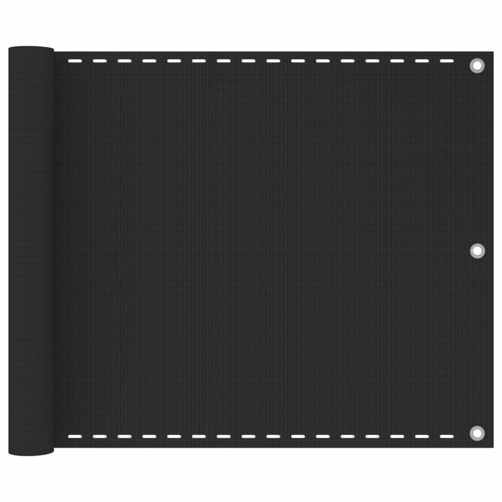 Écran de balcon brise pare vue protection confidentialité en pehd 75 x 600 cm anthracite