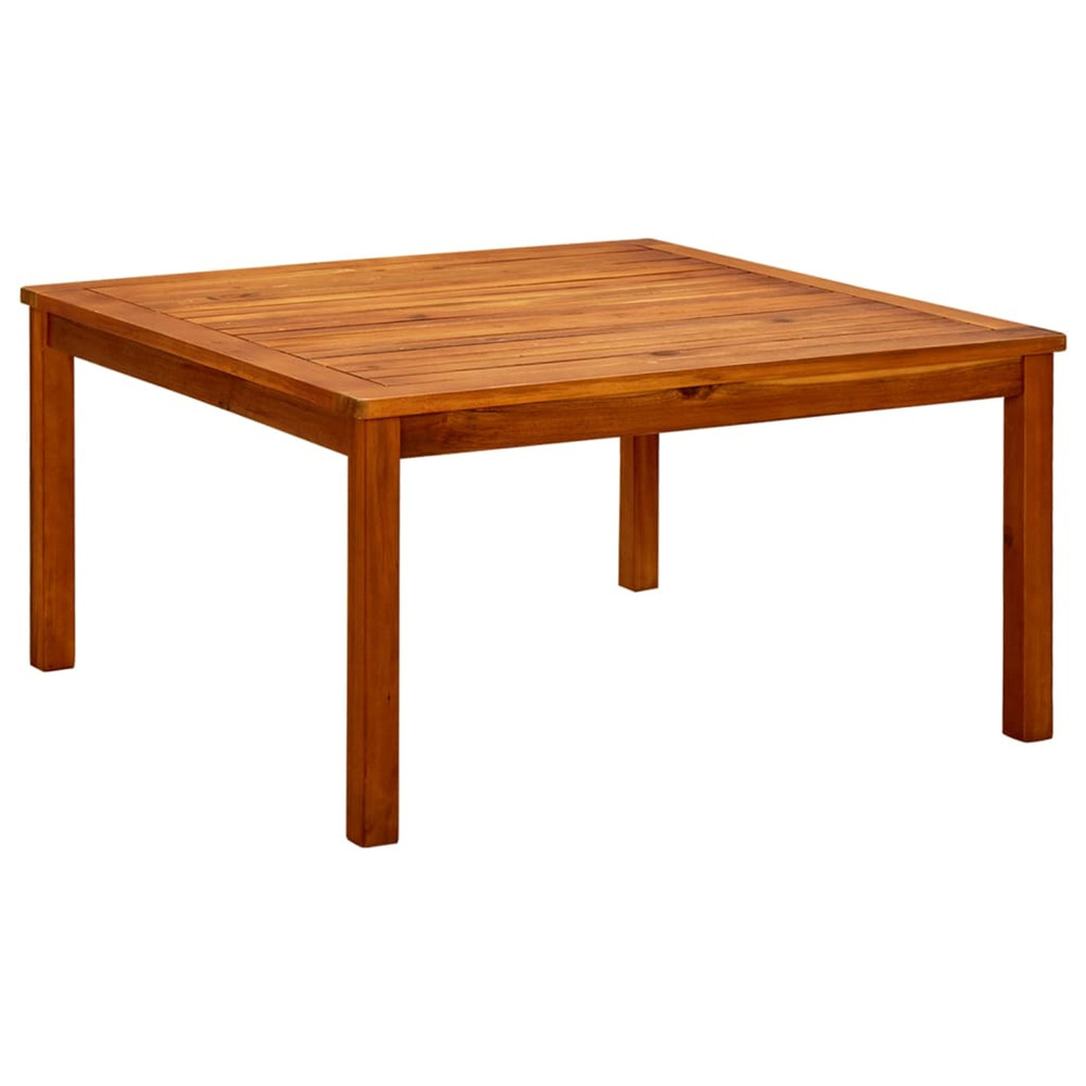 Table basse de jardin 85x85x45 cm bois solide d'acacia