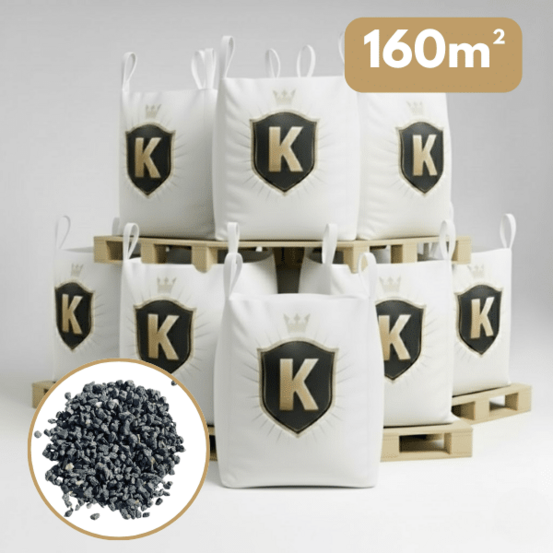 Gravier marbre vert 12/16 mm – pack 8 big bag +/- 1,5t – 160 m²