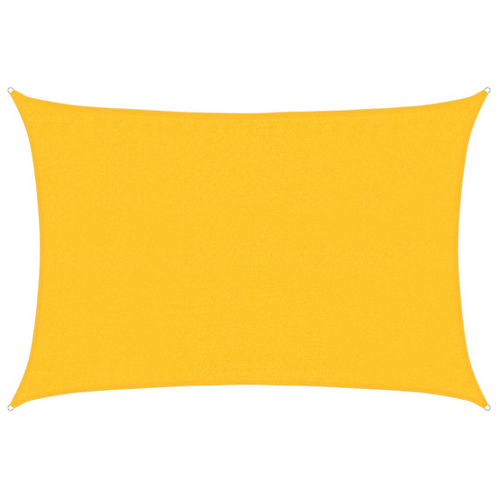 Voile d'ombrage 160 g/m² rectangulaire jaune 3,5x5 m pehd