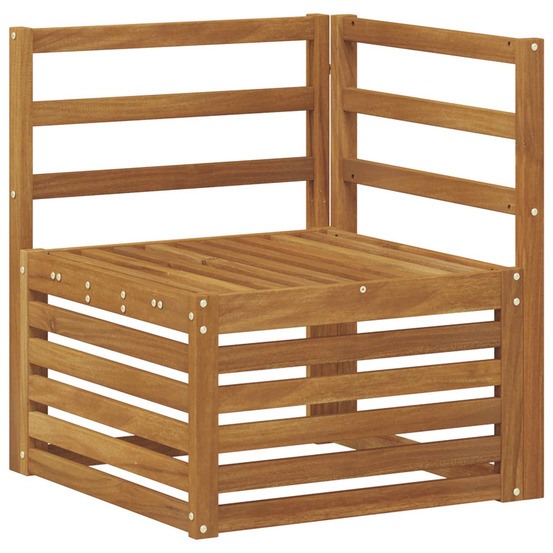 Ensembles de canapés 8 pcs naturel bois d'acacia massif