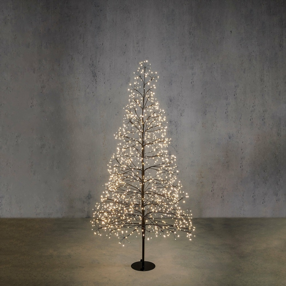 Luca lighting arbre lumineux extérieur - h150 x ø70 cm - métal - noir