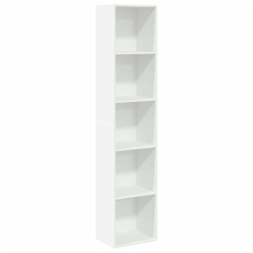 Bibliothèque blanc 40x30x189 cm bois d'ingénierie