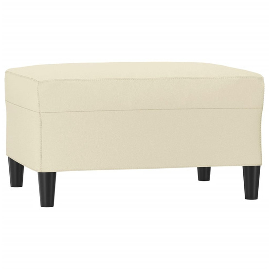 Repose-pied crème 70x55x41 cm similicuir