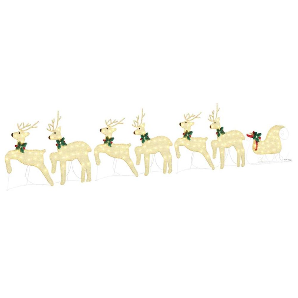 Rennes led 7 pc doré 43 x 18 x 66 cm tissu