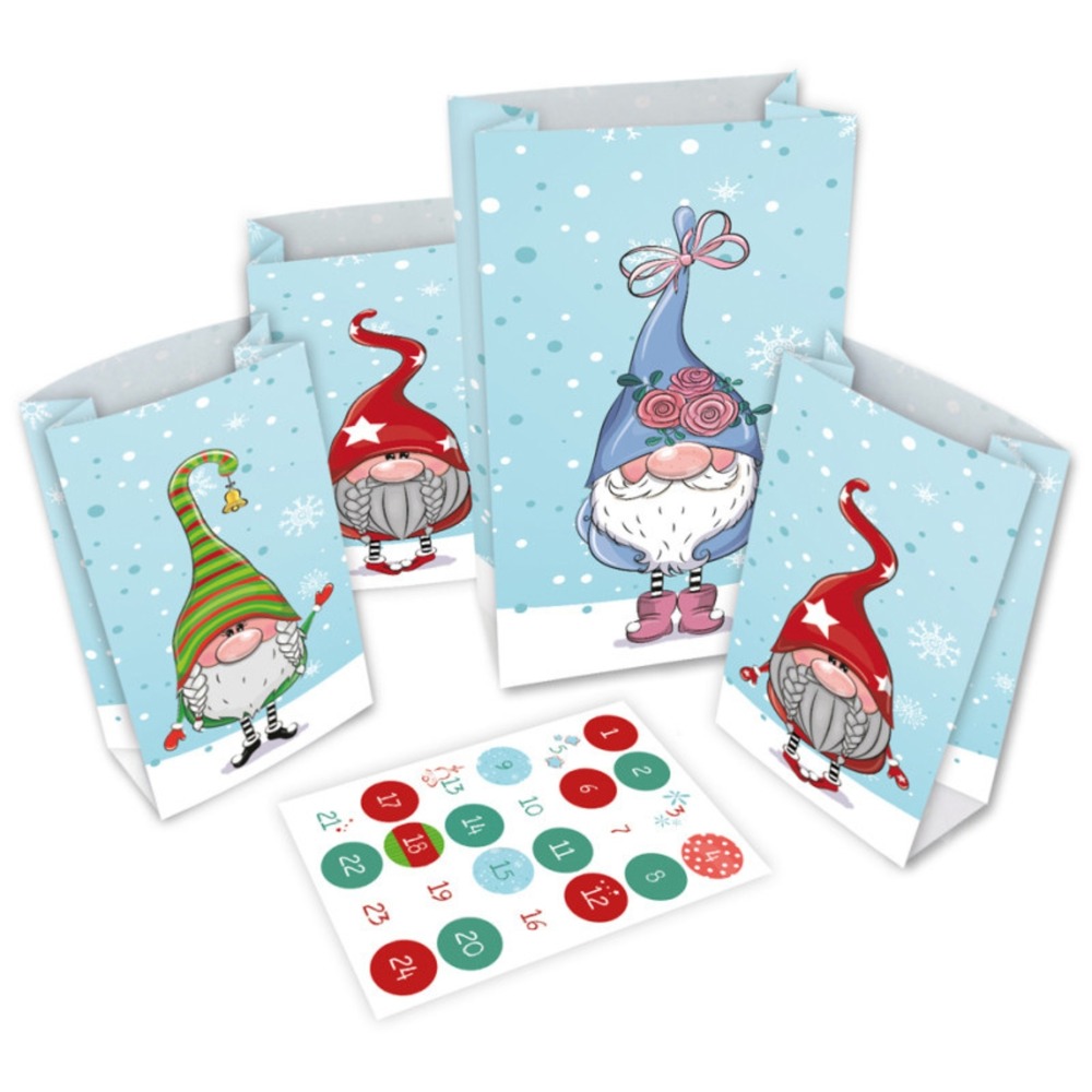 Calendrier de l'avent 24 sachets lutins