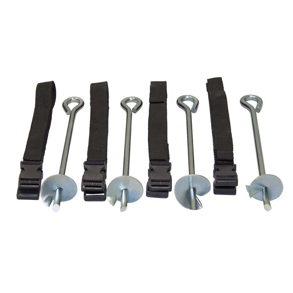 Kit ancrage - 4 sardines de fixation et sangles - toutes tailles