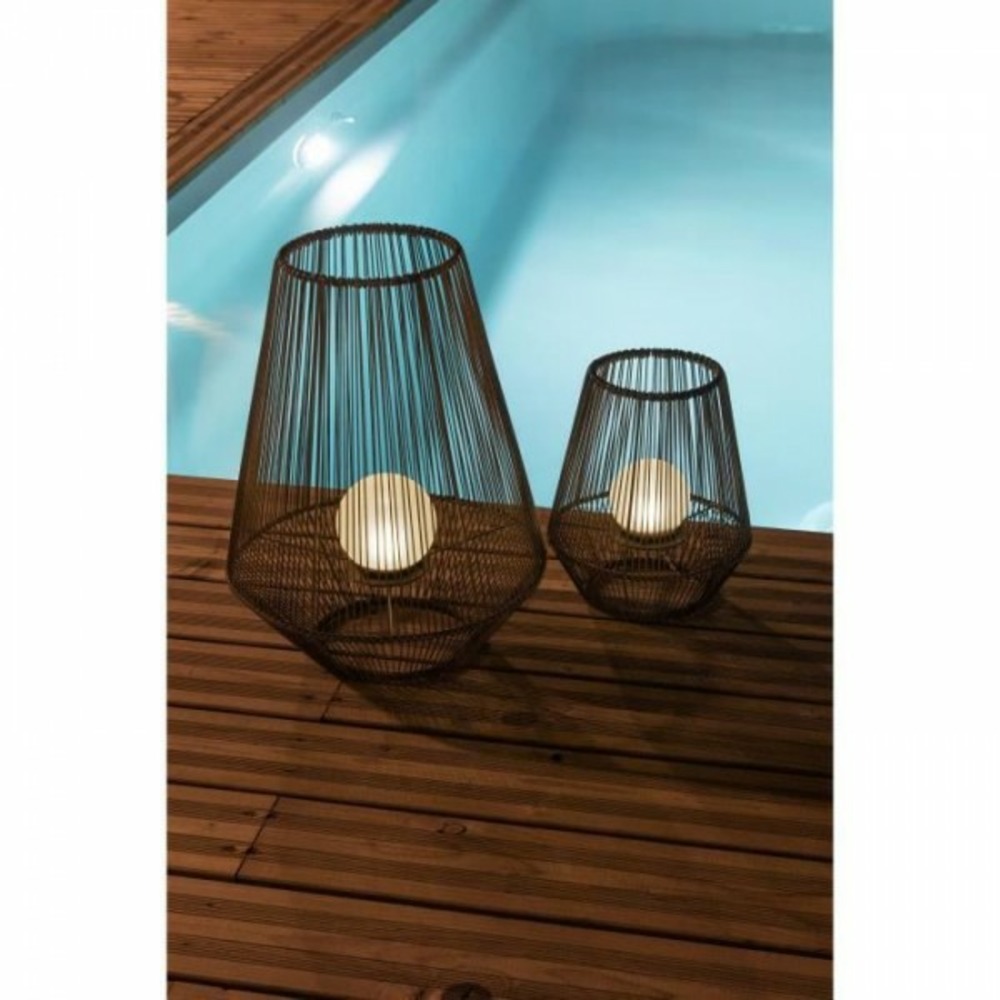 Lanterne solaire décorative boule perlée - - h30 - 10 lumens - 8 heures d'éclairage