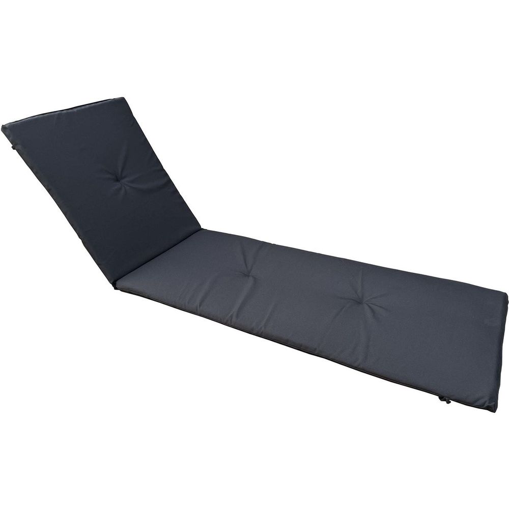Coussin pour bain de soleil en bois exotique - noir