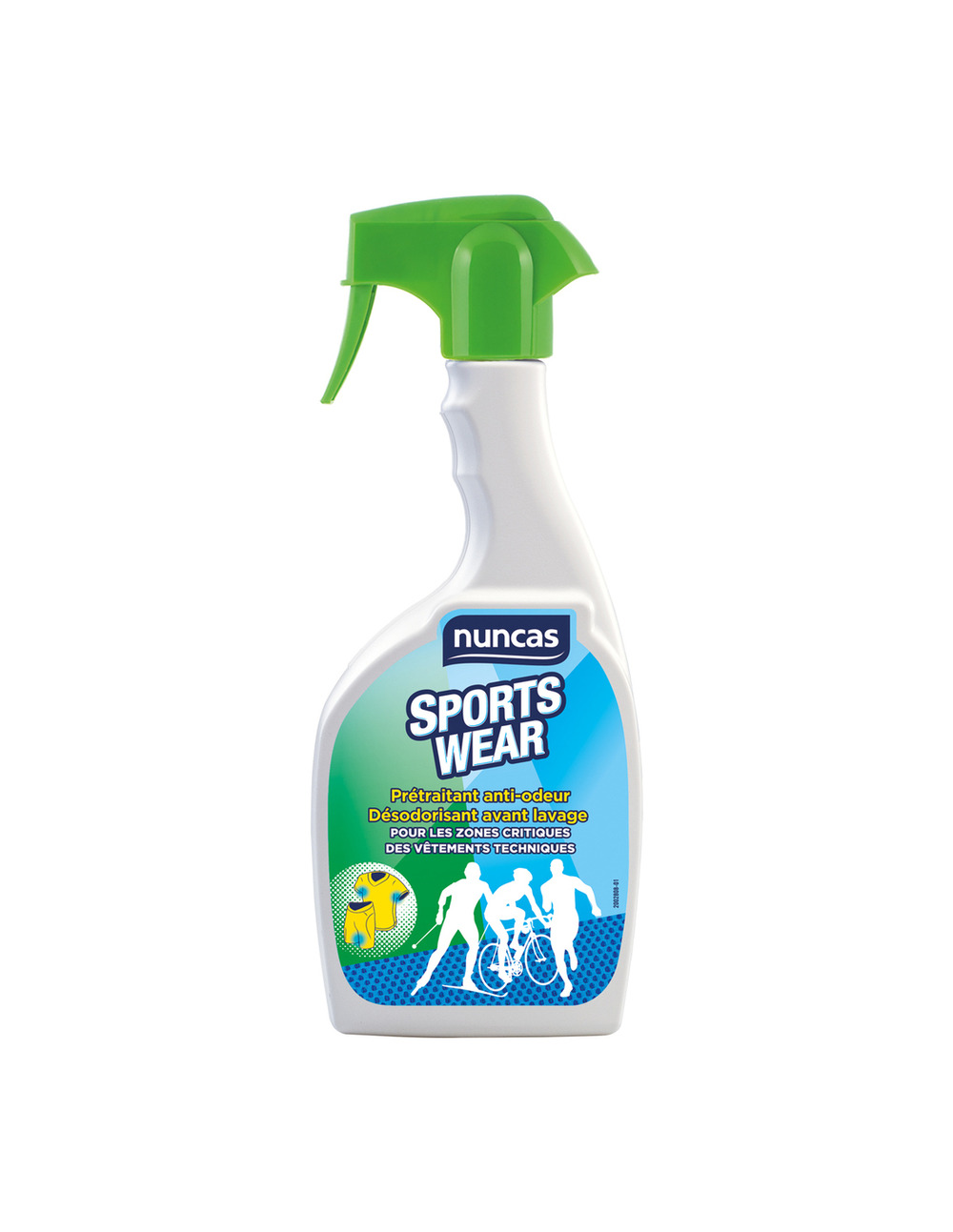 Désodorisant sportswear prétraitant 500ml - nuncas