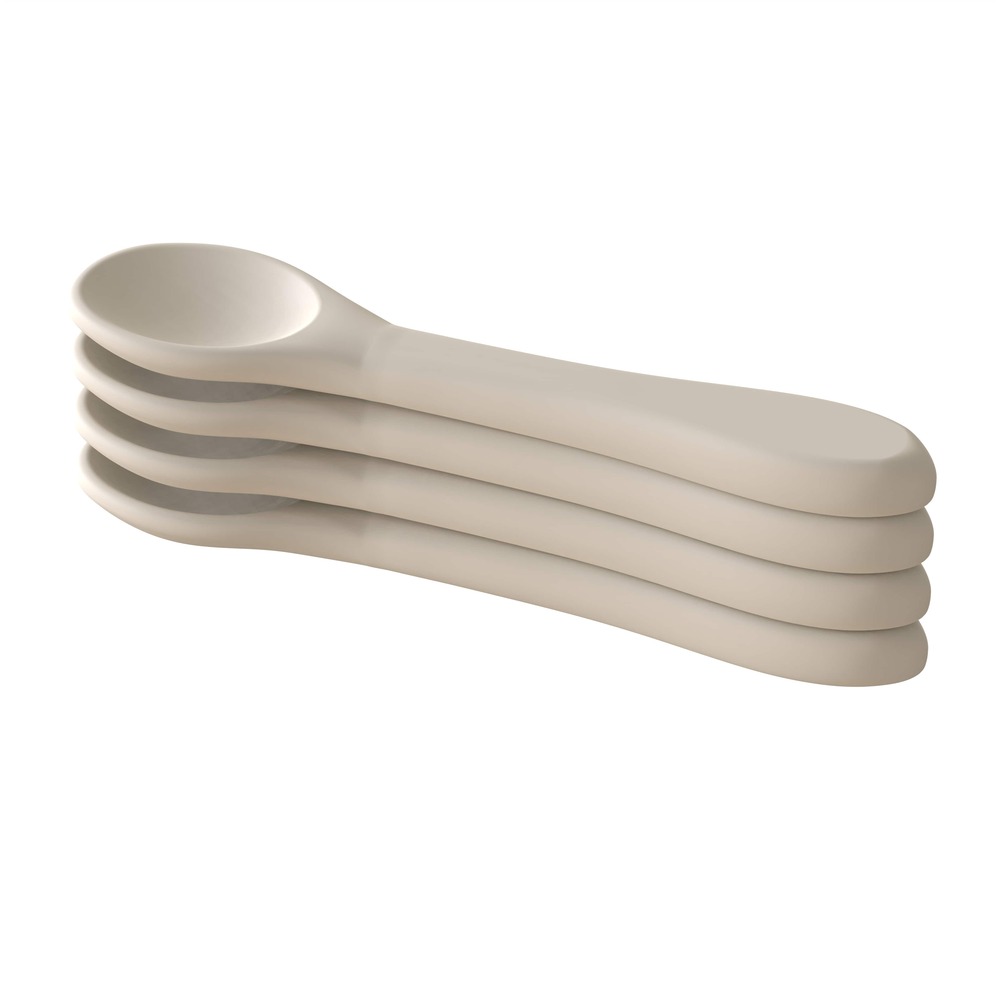 Static set x 4 cuillères - stone - nat spirit