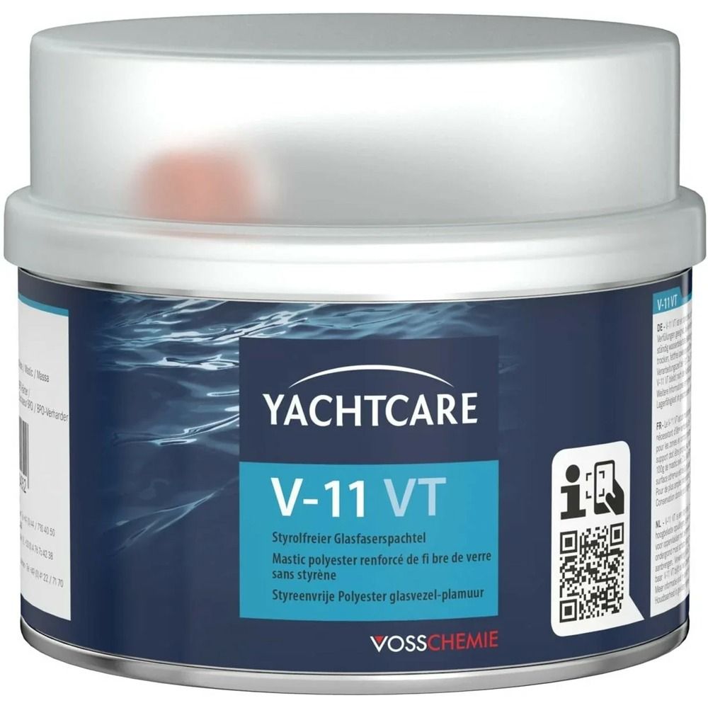 Mastic polyester armé fibres de verre, mastic réparation coque bateau, 400 g