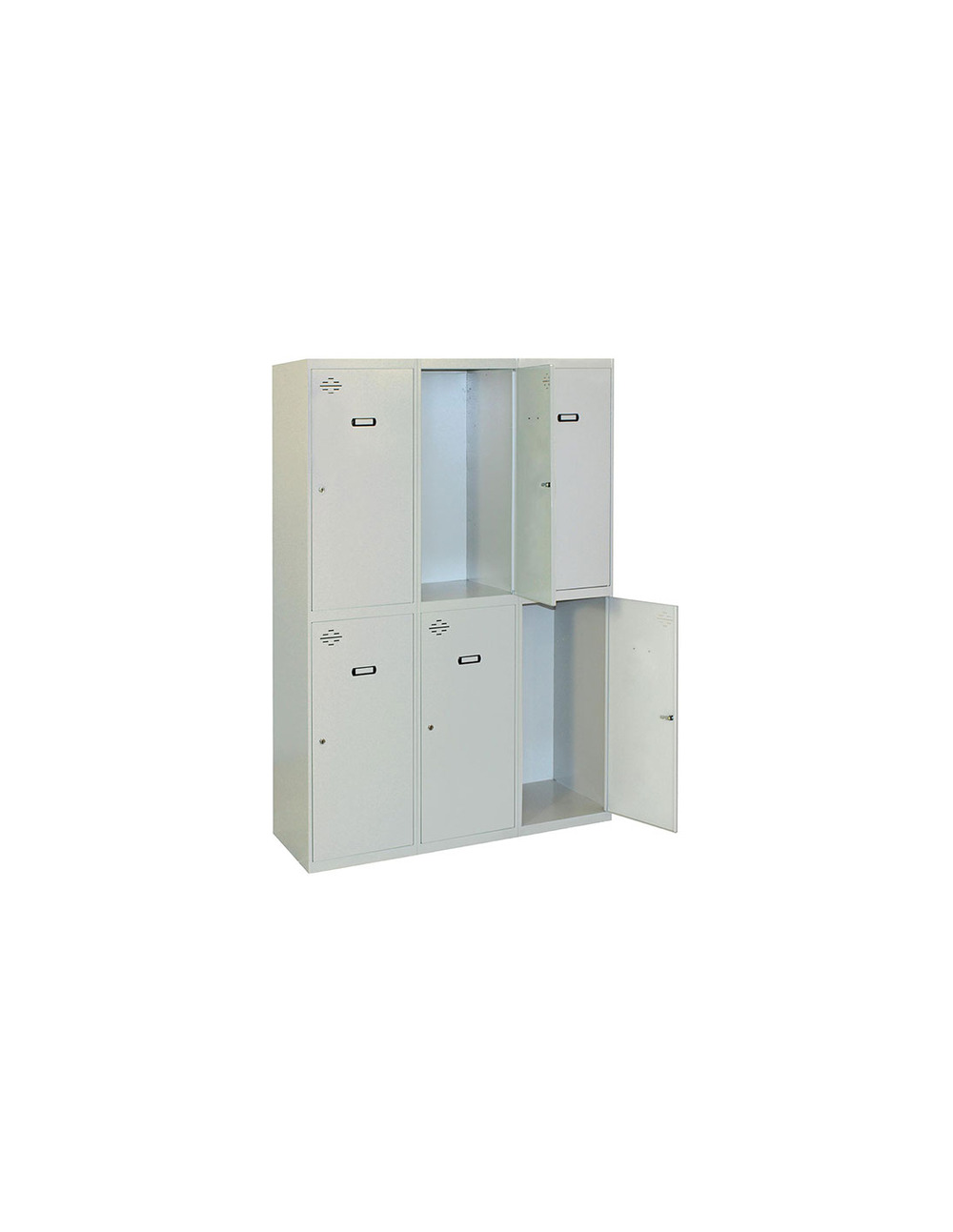 Casier-armoire simonlocker diy tandem 3/6 300 (900) gris gris prelacado 1800x900x500 - simonrack