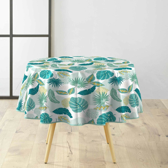 Nappe toile cirée ronde imprimé