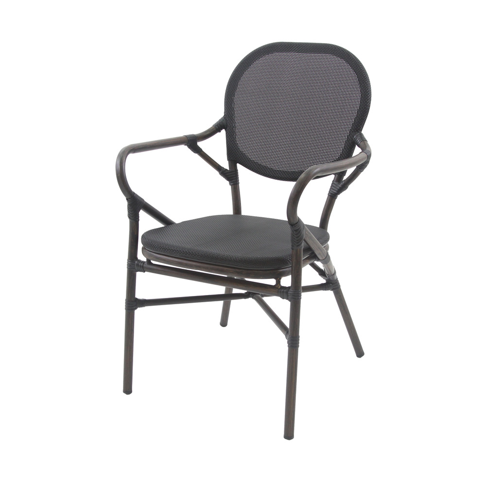 Chaise de bistrot en textile tango - lot de 2 - veba