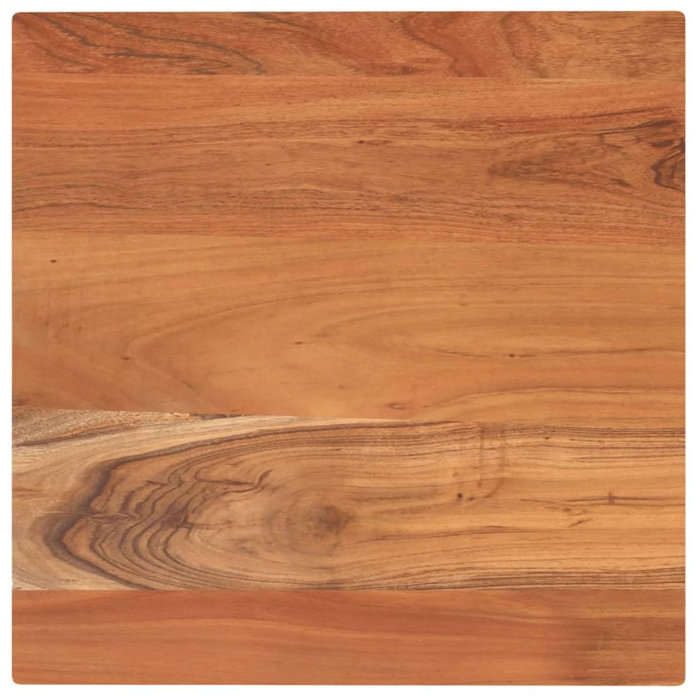 Dessus de table 60x60x2,5 cm carré bois massif d'acacia