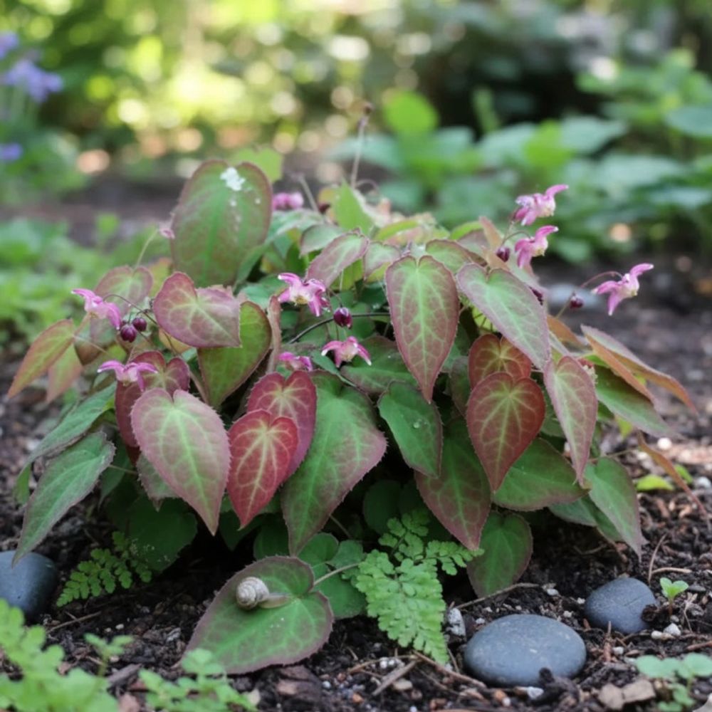 Fleur des elfes rubrum, epimedium lot de 5 godets
