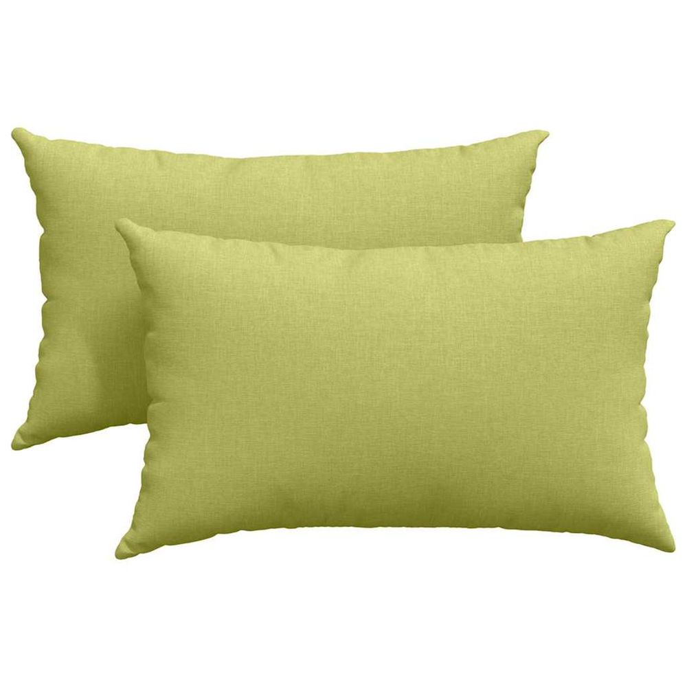 Coussins de canapé 2 pc tissu vert clair 50 x 30 cm