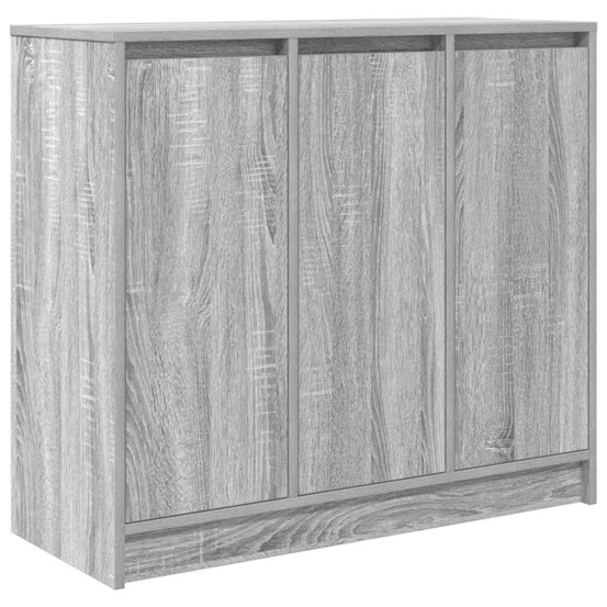 Buffet sonoma gris 85x34x76 cm bois d'ingénierie