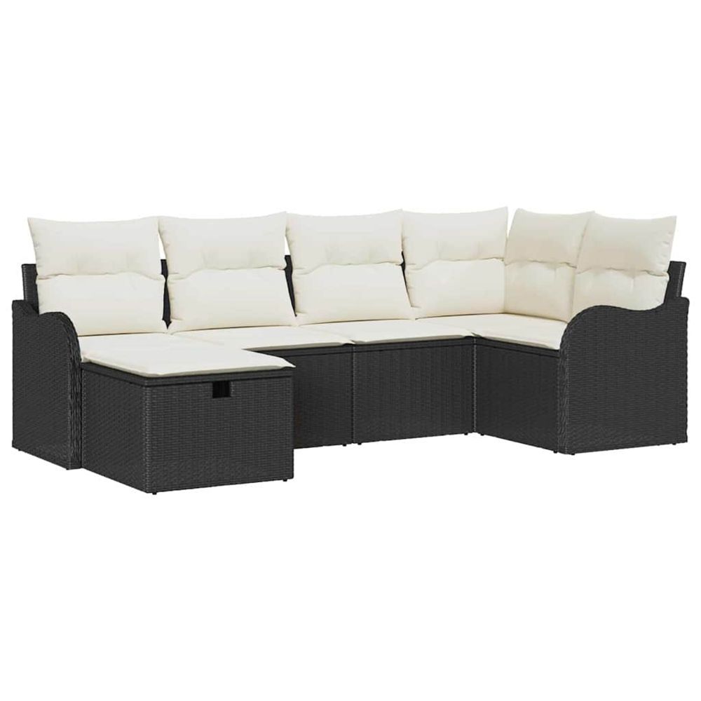 Ensemble de canapé de jardin 6 pc 6-nombre de places