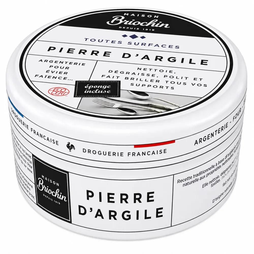 Pierre d'argile multi-usages 99% naturelle avec éponge incluse