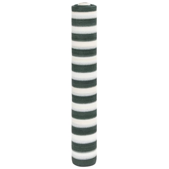 Filet brise-vue vert et blanc 1,2x25 m pehd 75 g/m²