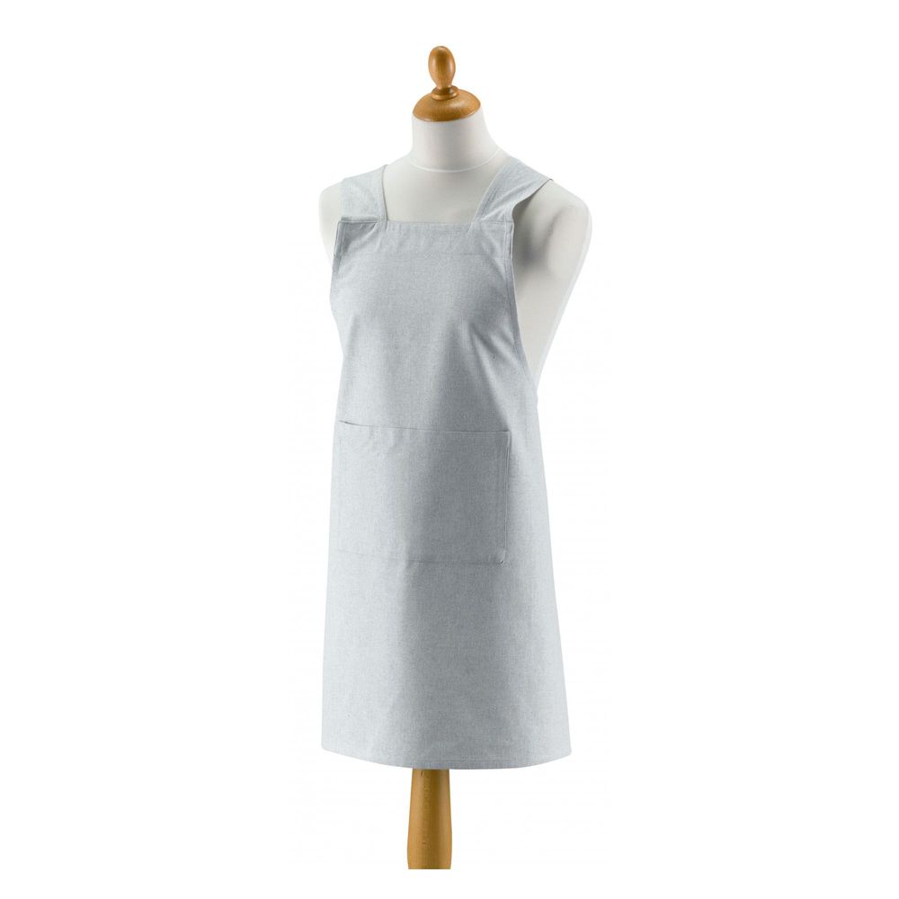 Tablier de cuisine recyclé gen perle 120 x 85 cm