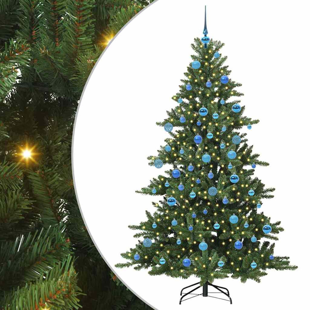 Sapin de noël artificiel à branches articulées vert 180 cm pvc