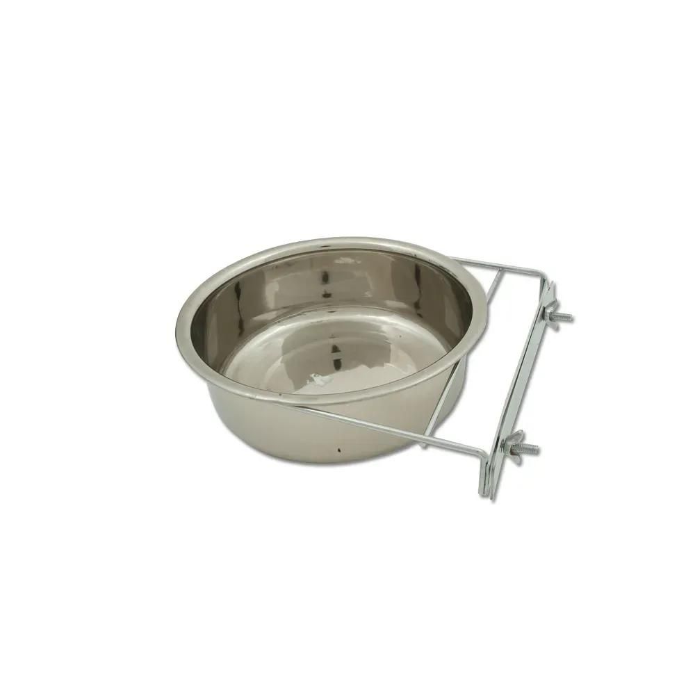 Mangeoire chenil acier inoxydable 23 cm fixation sur chenil 2,8l