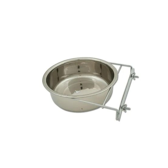 Mangeoire chenil acier inoxydable 23 cm fixation sur chenil 2,8l