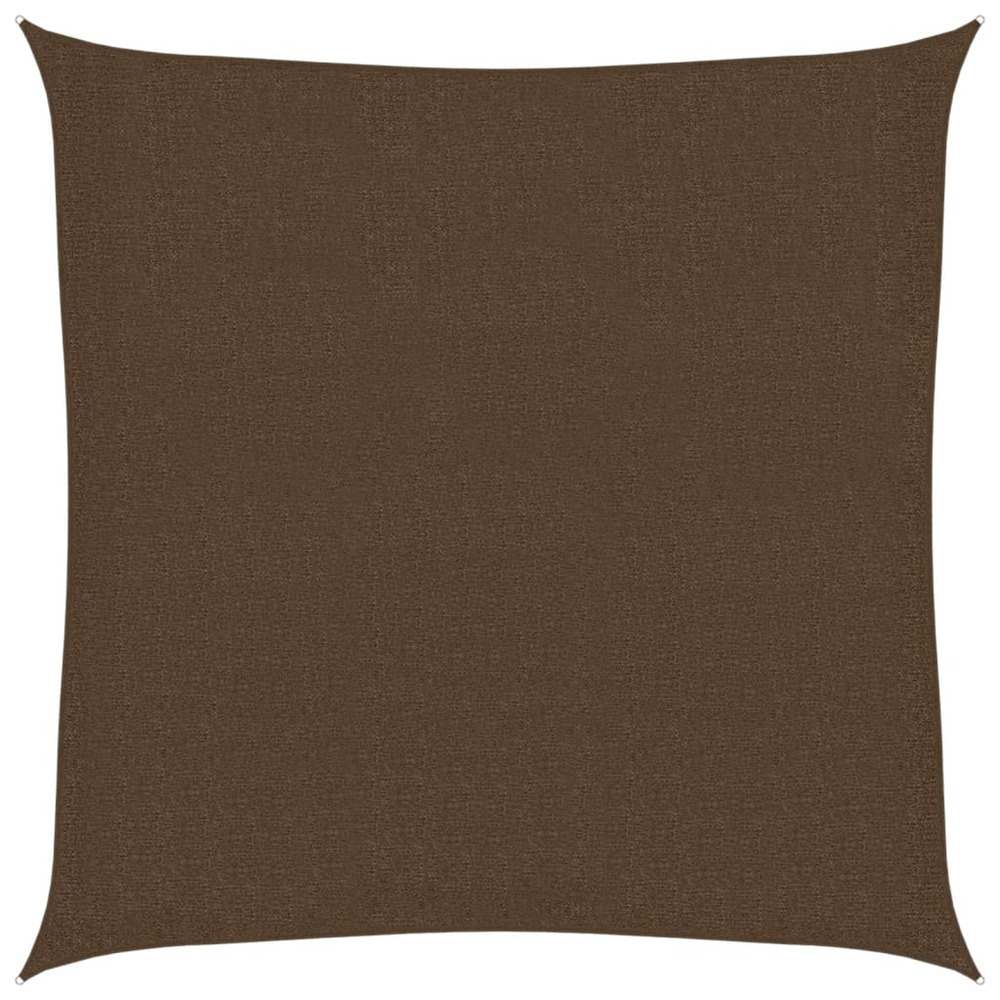 Voile d'ombrage 160 g/m² marron 3x3 m pehd