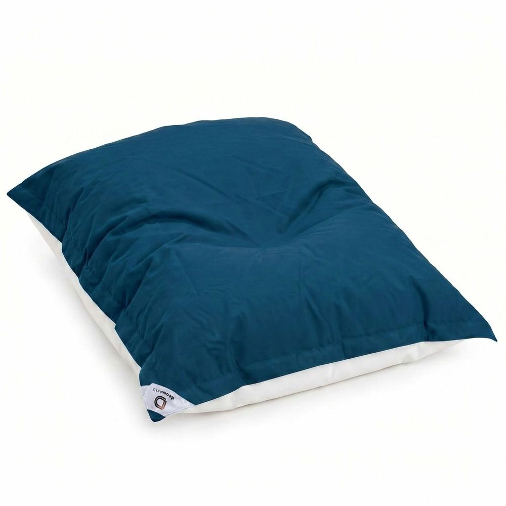 Housse pour pouf géant xxl 180x140cm flottant pour piscine - bleu pétrole