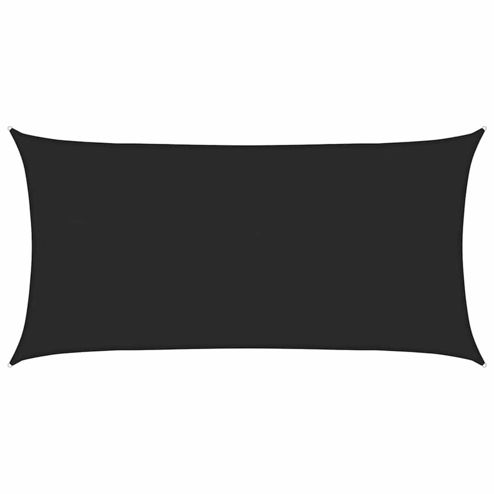Voile d'ombrage 160 g/m² noir 4x7 m pehd