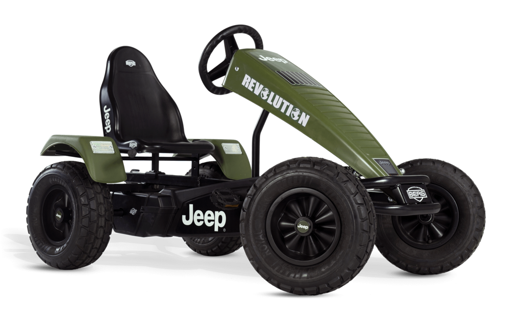 Kart à pédale tout terrain jeep® revolution pedal go-kart xl bfr 5-99 ans, berg