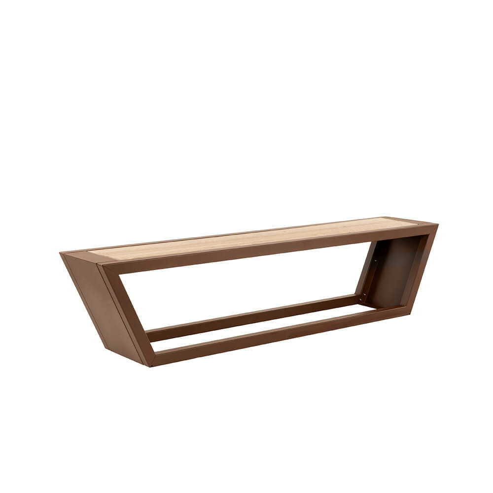 Home deluxe ensemble de salon en acier kobon marron - made in germany - 1 x banc | ensemble de salon confortable, ensemble de salon