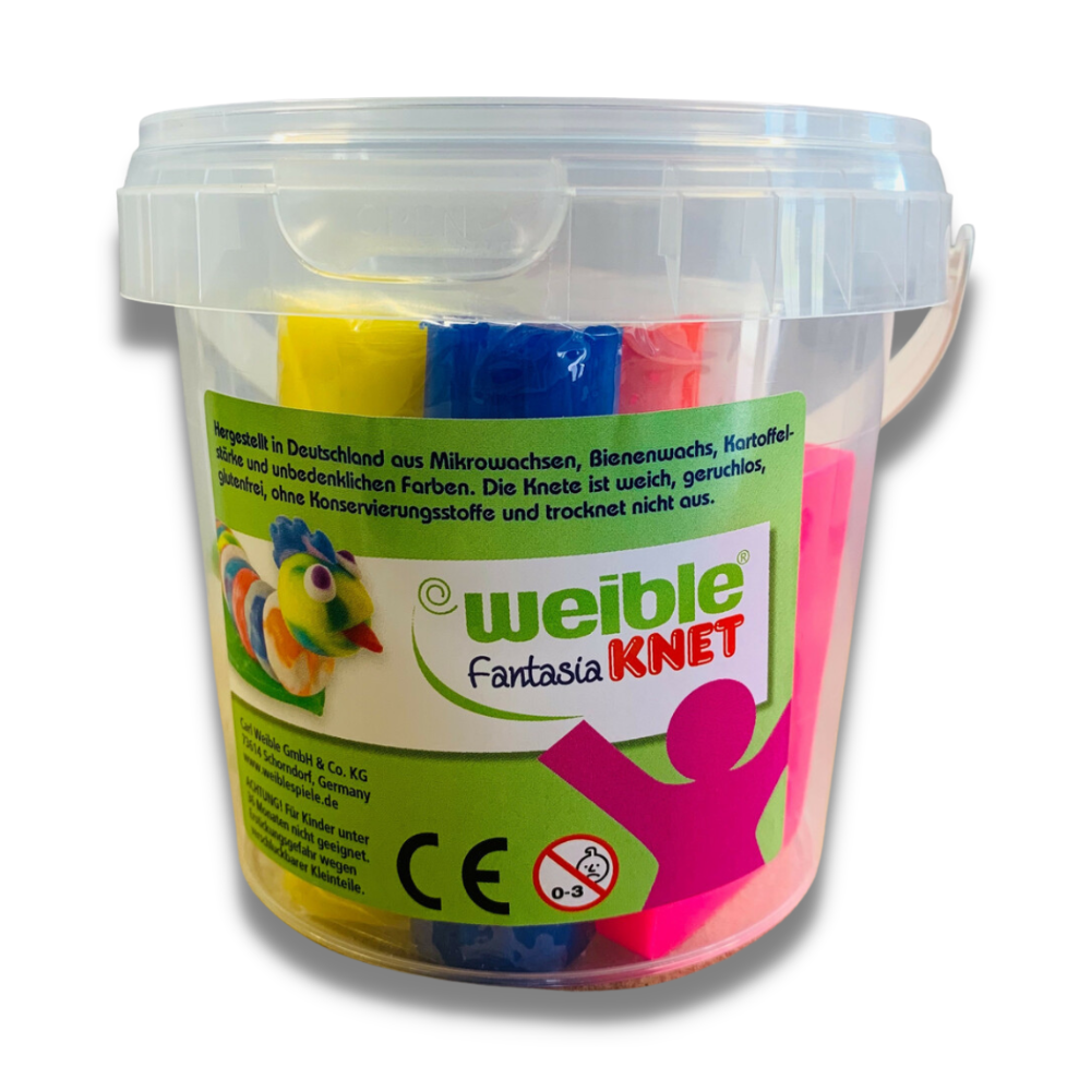 Pâte à modeler 6 couleurs avec 4 moules