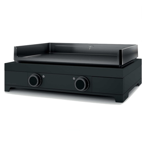 Plancha électrique 3200w 60.5x42cm noir - moderne60an