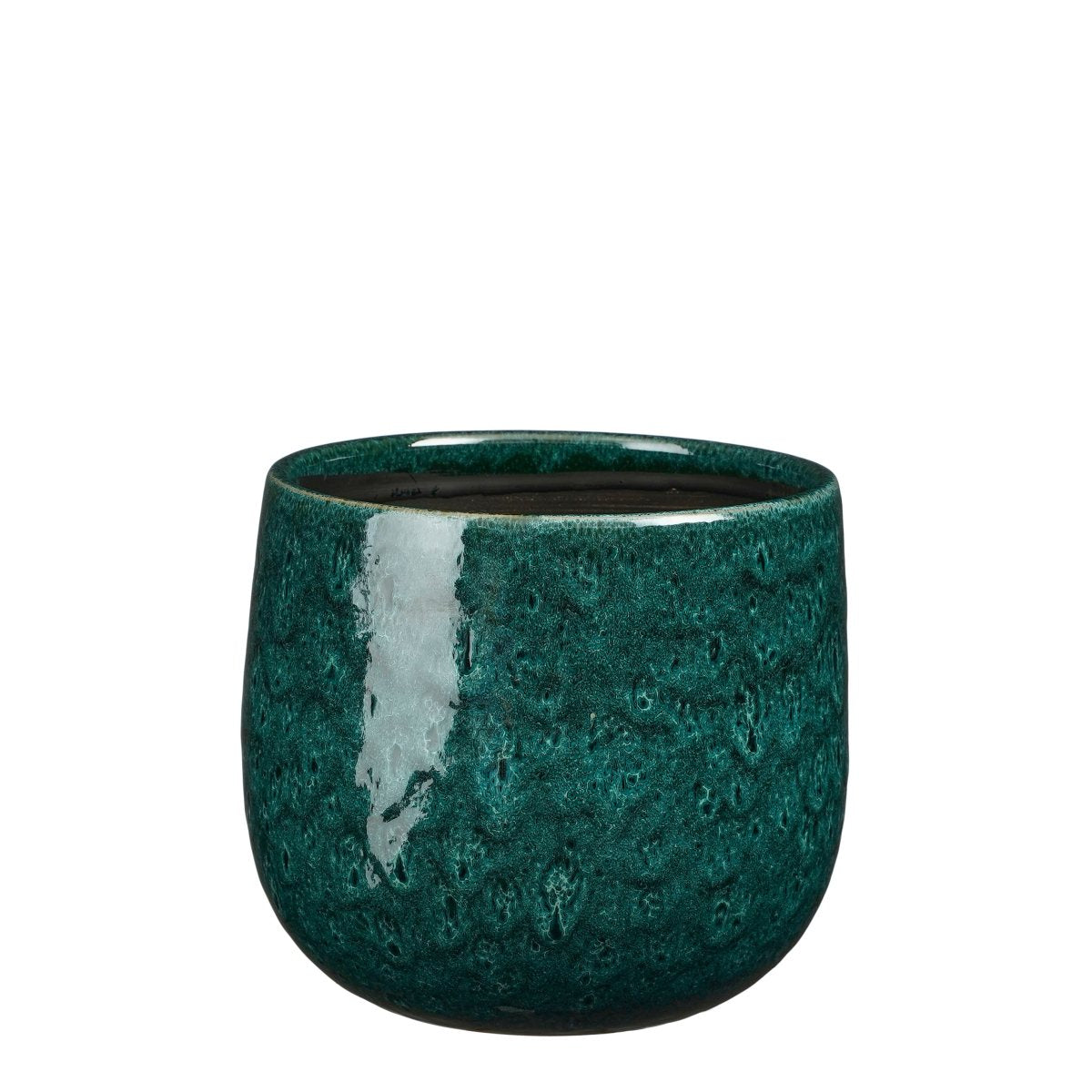 Mica decorations pot de fleur paola - 18x18x16 cm - céramique - turquoise