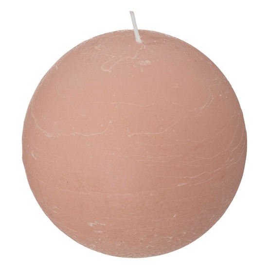 Bougie boule rustique - rose - 445g