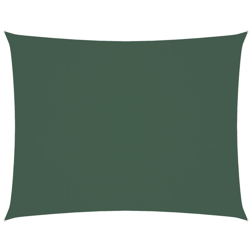 Voile de parasol tissu oxford rectangulaire 3x4,5 m vert foncé